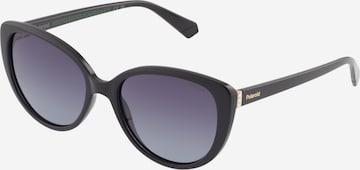 melns Polaroid Saulesbrilles: no priekšpuses