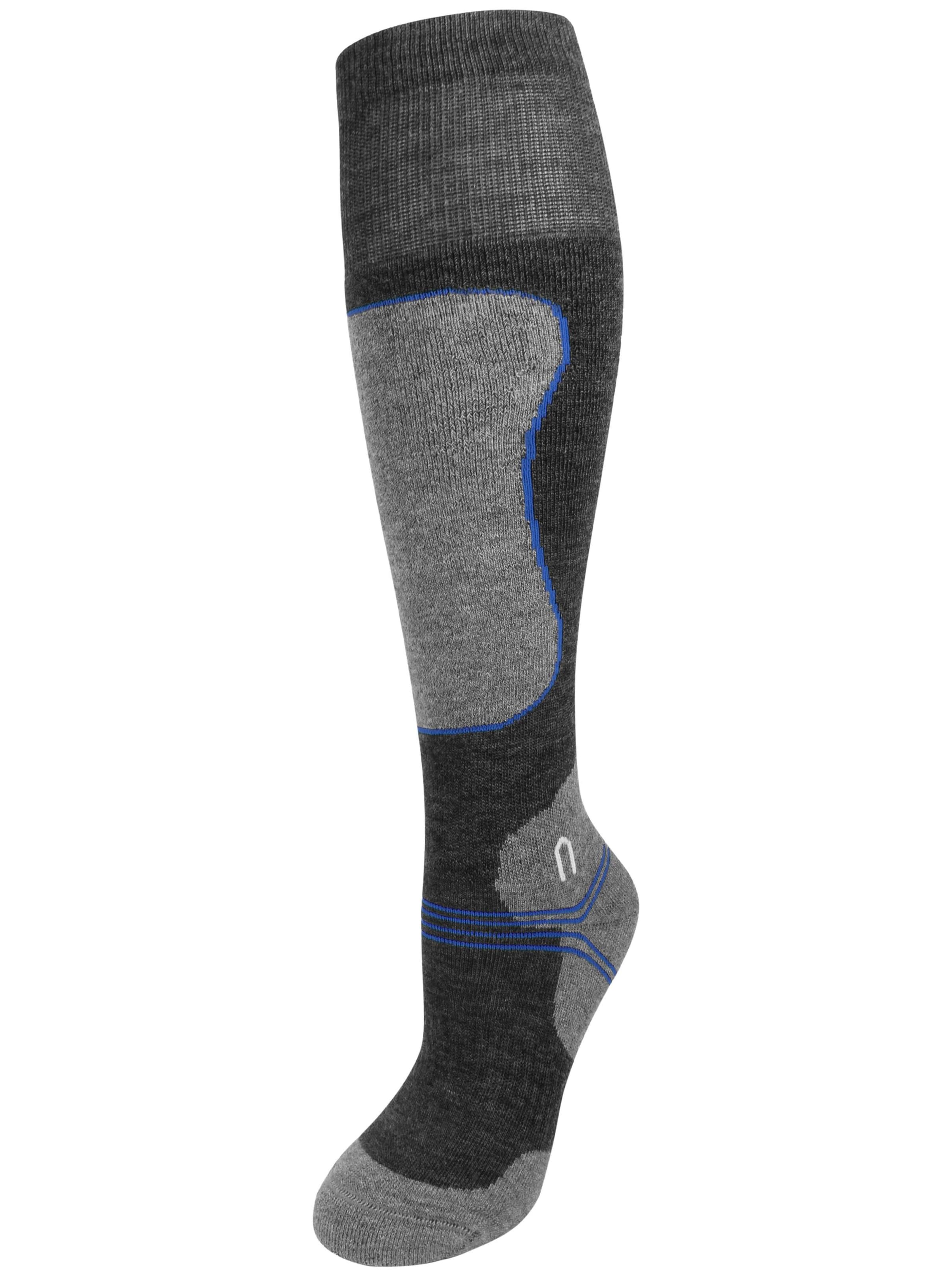Polar Husky Knee socks in Grey: front
