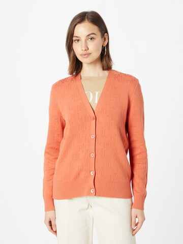 Lauren Ralph Lauren Gebreid vest 'LERLIT' in Oranje: voorkant
