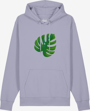 Pull-over 'Monstera 2.0' Watapparel en violet : devant