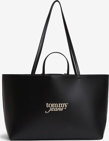 Plase de cumpărături 'MUST' de la Tommy Jeans pe negru: față