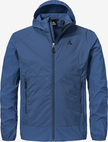 Schöffel Outdoorjas 'Hiking Hybrid Jk' in Blauw: voorkant