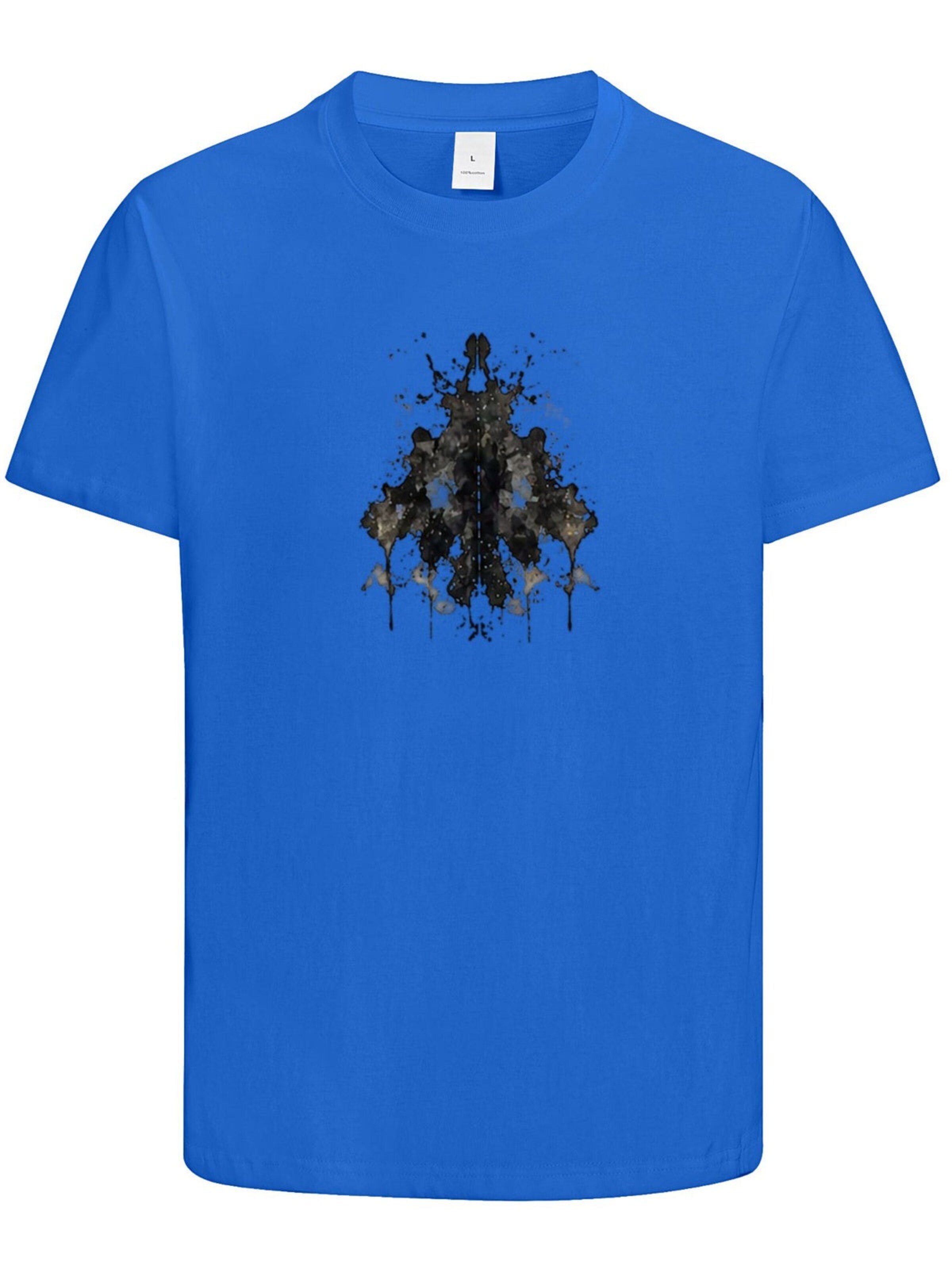 HUSKSWARE Shirt 'Grafik'‌‌‌‌‌‌‌‌‌ in Blau: Vorderseite