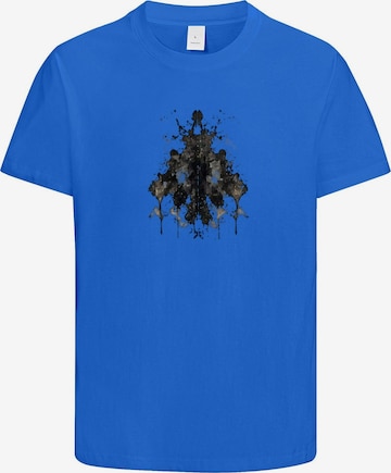 HUSKSWARE Shirt 'Grafik' in Blau: Vorderseite