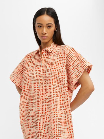 OBJECT Shirt Dress 'OFELIA' in Beige