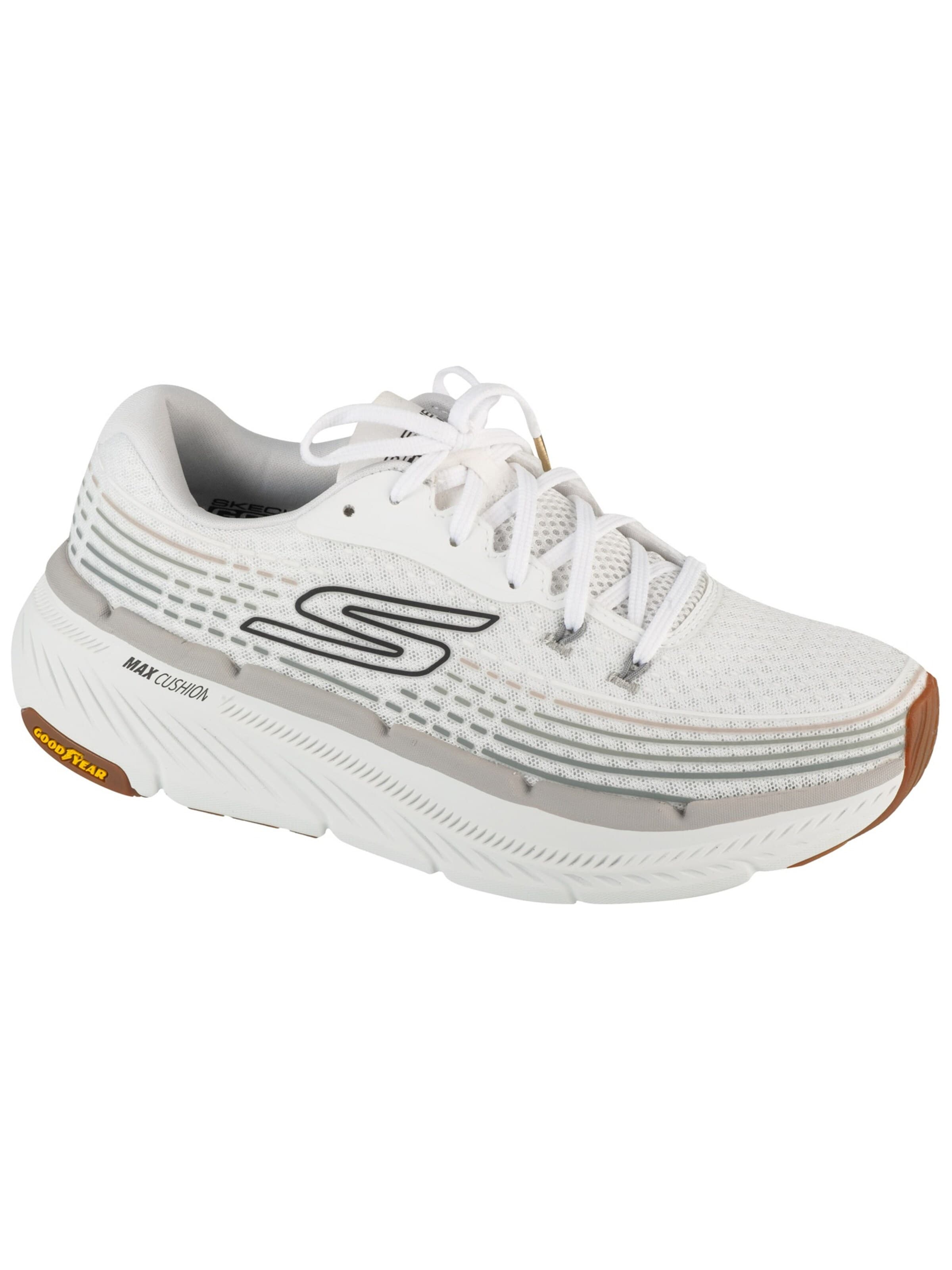 SKECHERS Running shoe 'Skechers Max Cushioning Premier 2.0' in White: front