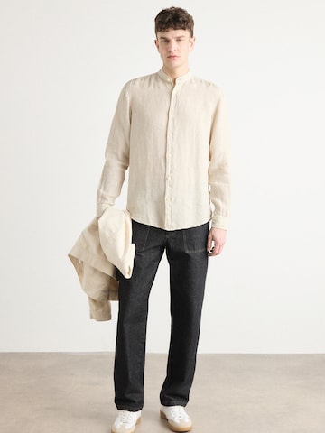 BOSS Orange Regular fit Overhemd 'Race_1' in Beige