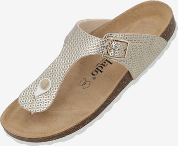 Palado T-bar sandals 'Palado Kos Mosa' in Gold: front