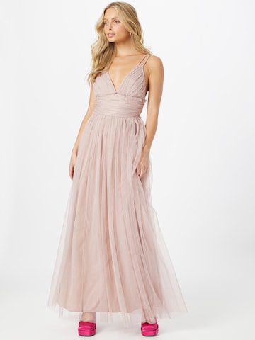 Maya Deluxe Evening dress in Pink: front