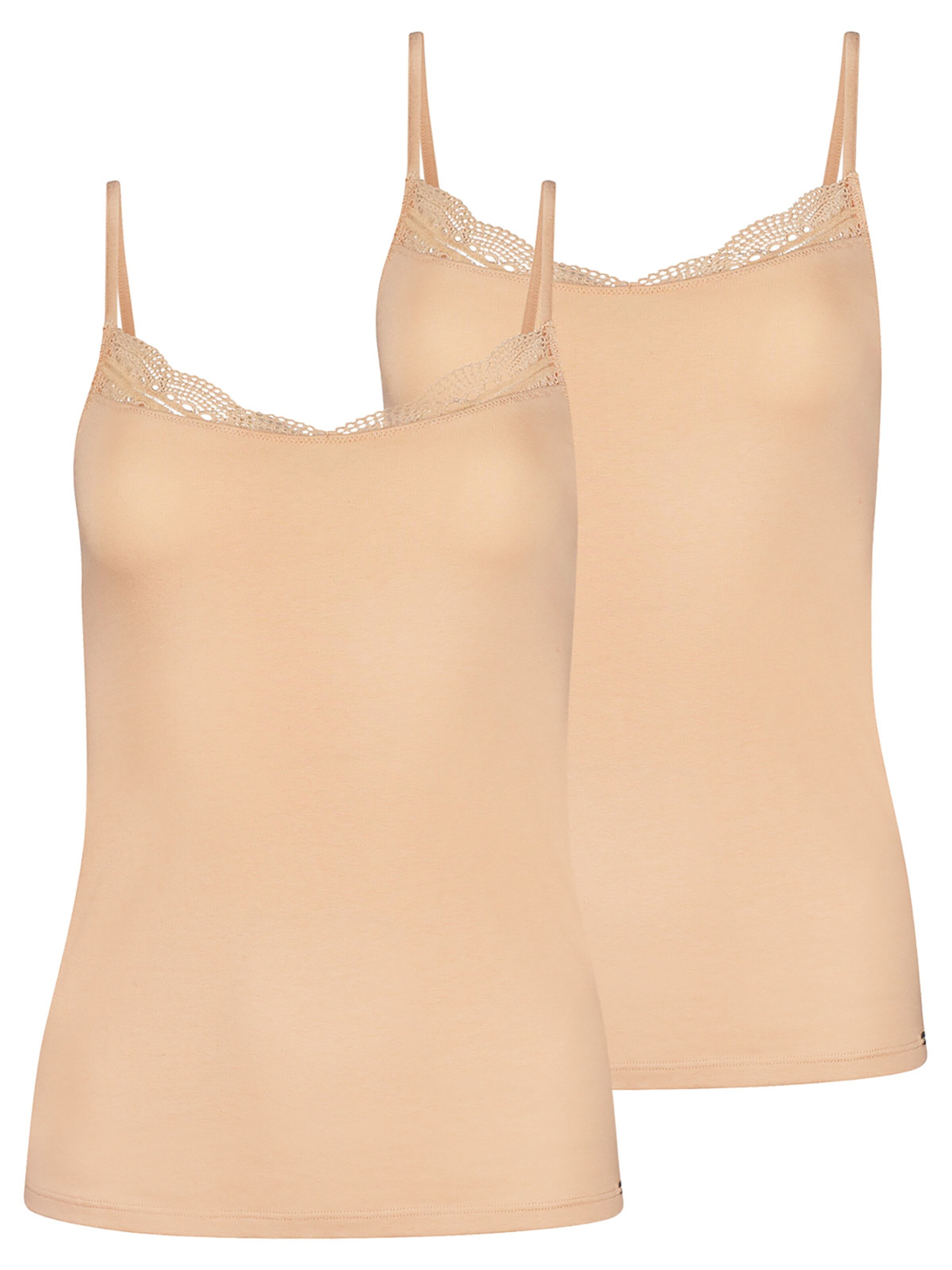 Skiny Undershirt 'Classicotton' in Beige: front