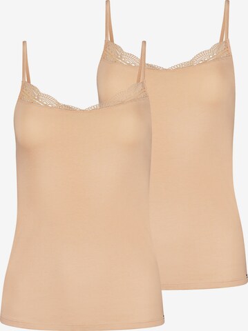 Skiny Undershirt 'Classicotton' in Beige: front