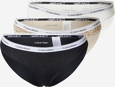 XS dydžio Moteriškos kelnaitės iš Calvin Klein Underwear, spalva – smėlio spalva / ruda / juoda / balta, Prekių apžvalga