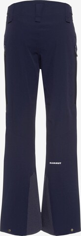 MAMMUT Regular Outdoor Pants 'Stoney' in Blue