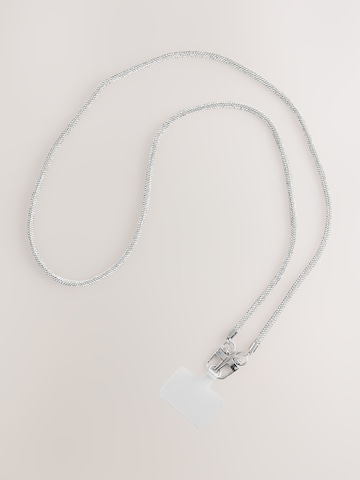 Protection pour smartphone Next en argent : devant