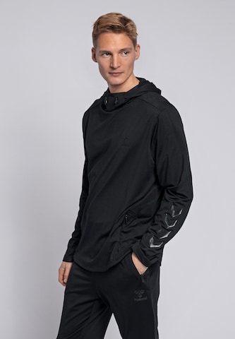 Hummel Sports sweatshirt in Black: front