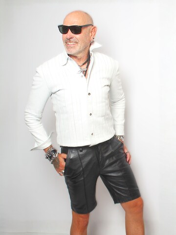 Be  Noble Regular Bandplooibroek in Zwart