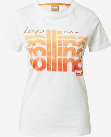 T-shirt 'Elogo' BOSS en blanc : devant