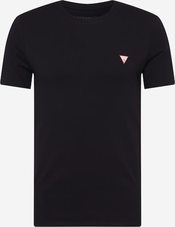 T-Shirt GUESS en noir : devant