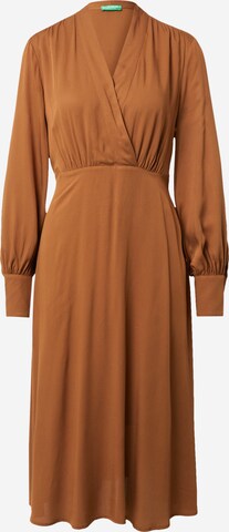 UNITED COLORS OF BENETTON - Vestido en marrón: frente