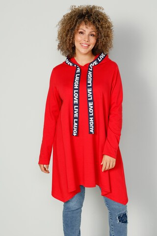 MIAMODA Sweatshirt in Rood: voorkant