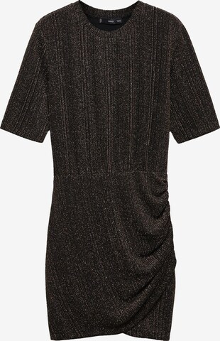 MANGO Knitted dress 'Xlurin' in Gold: front