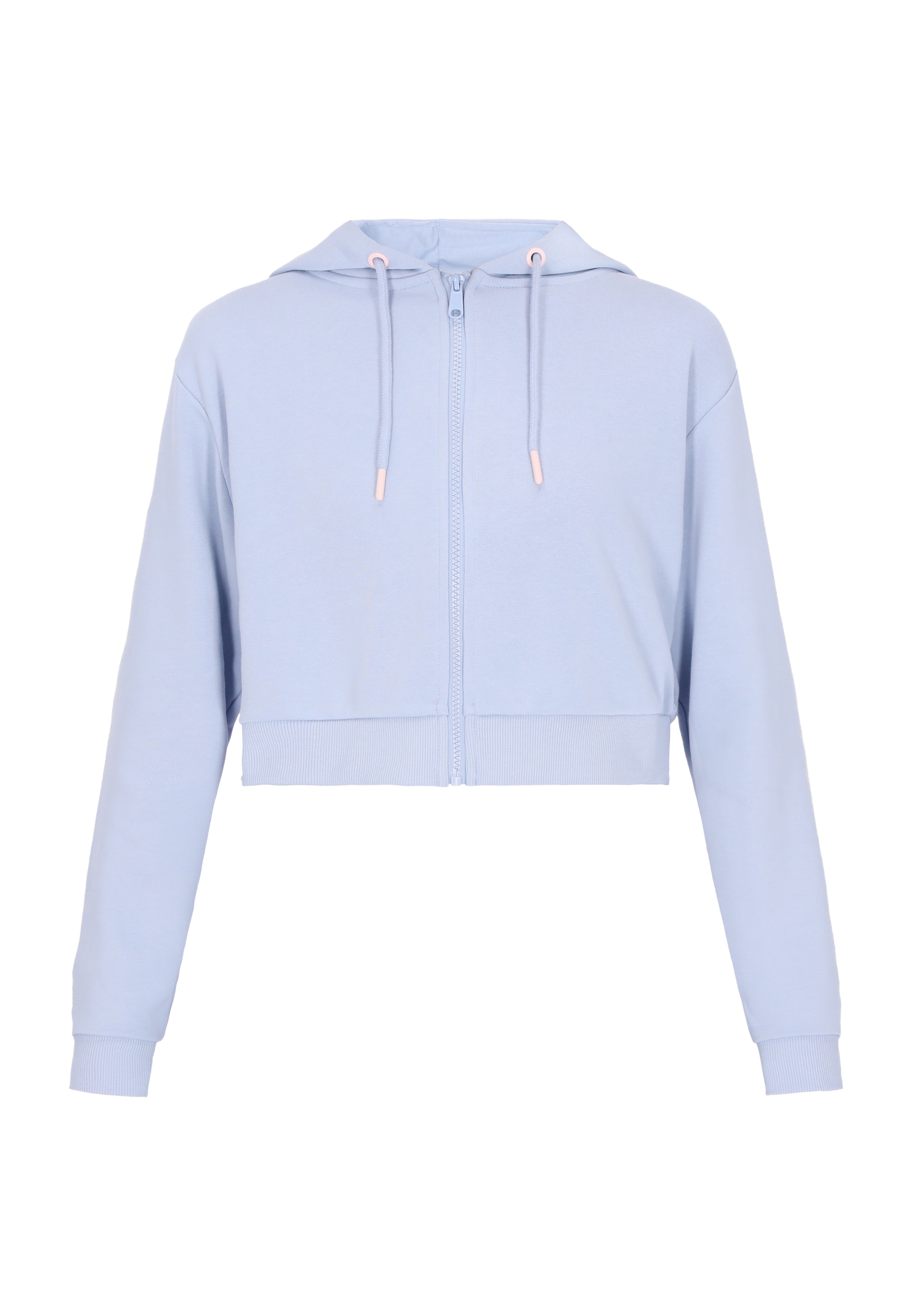 MYMO Sweatjacke 'Back To School' in Blau: Vorderseite