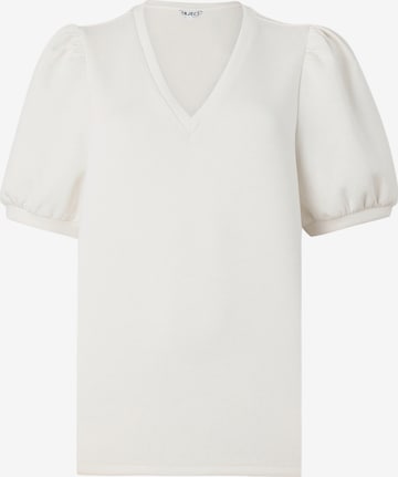 OBJECT Тениска 'OBJAndrea' в бяло: отпред