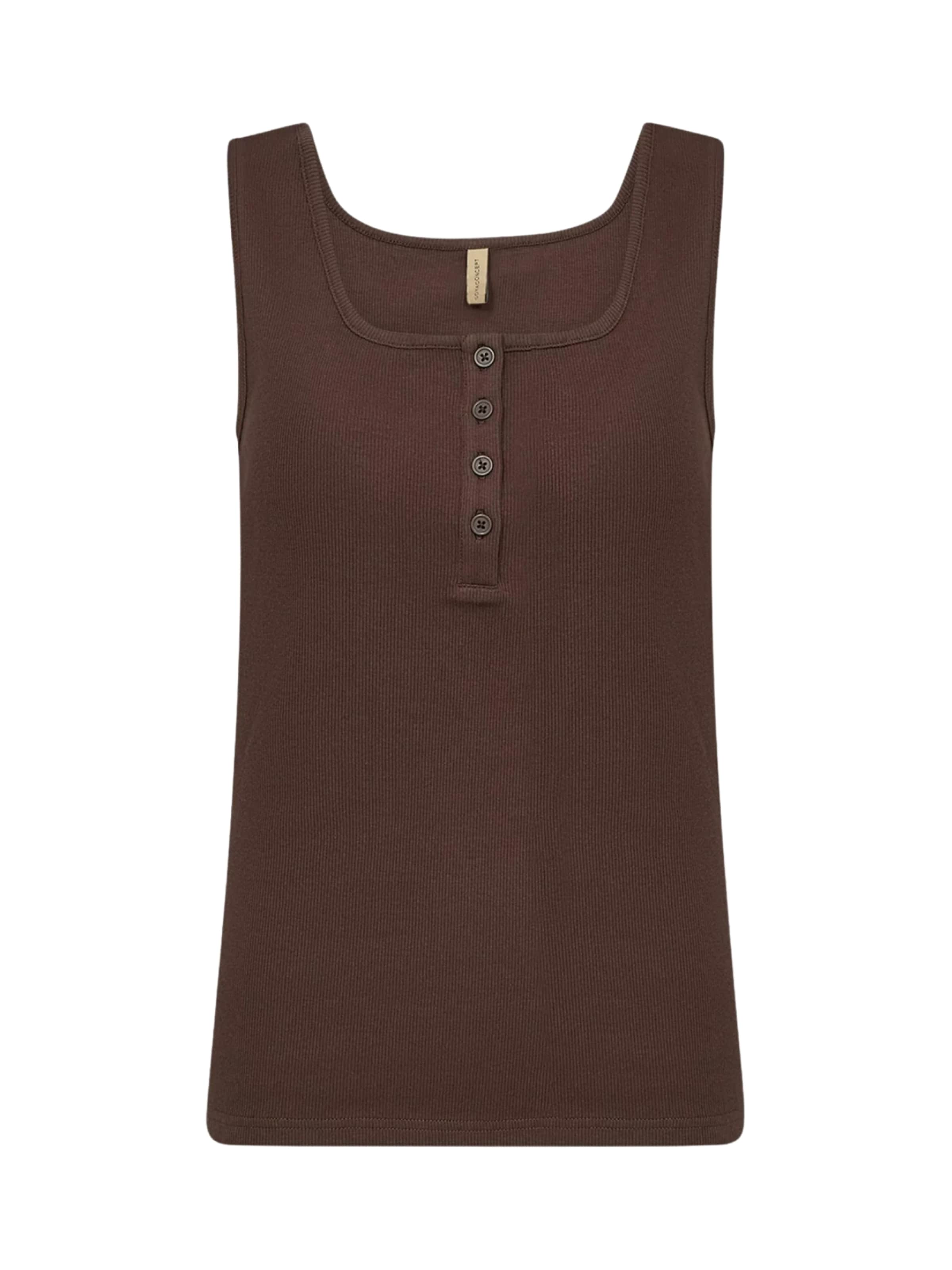 Top 'MIGNON' di Soyaconcept in marrone: frontale