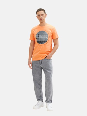 TOM TAILOR T-Shirt in Orange