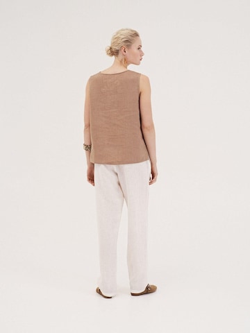AmourLinen Top 'Colette' in Brown