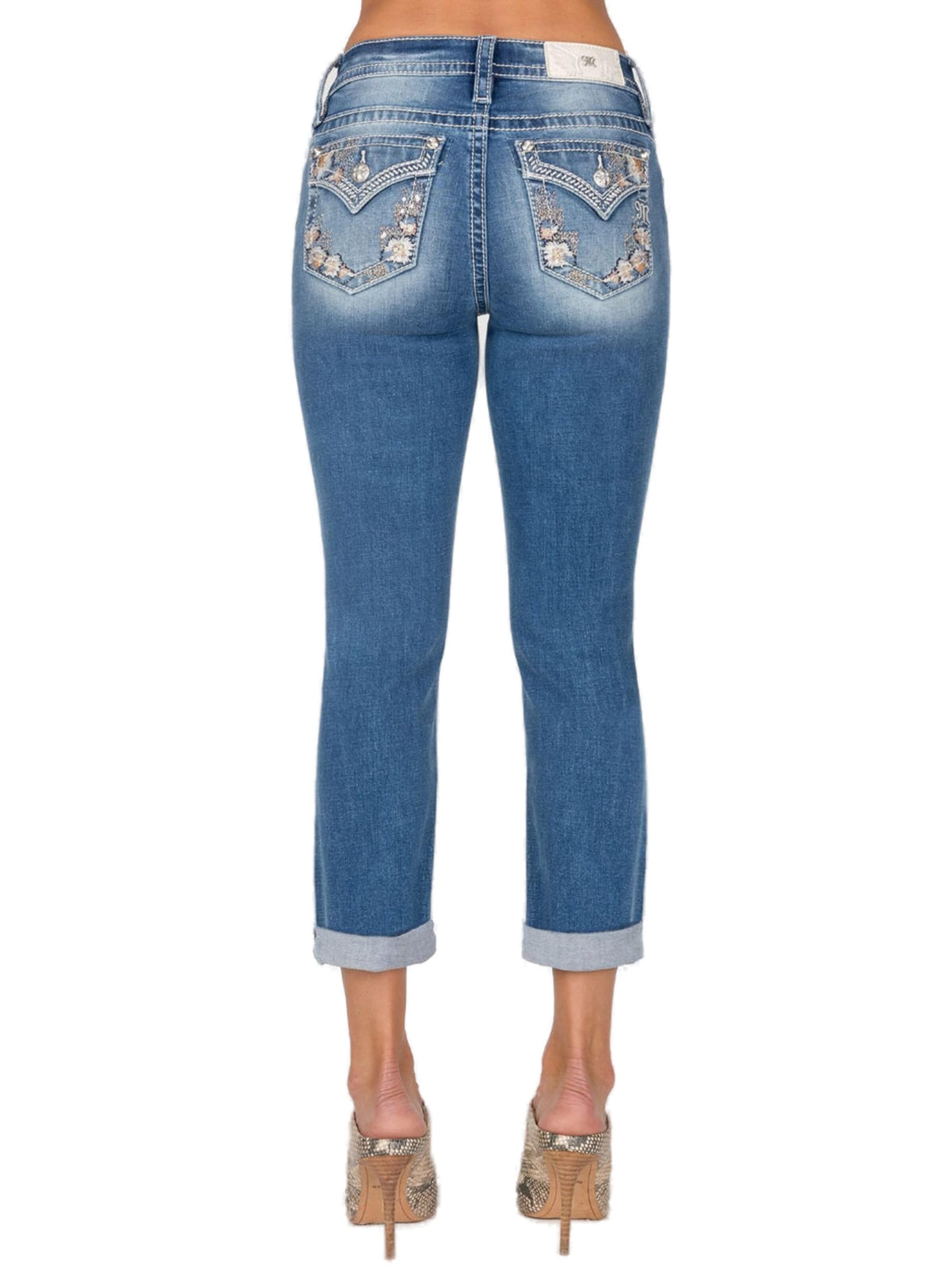 Miss Me Regular Jeans 'Miss Me Mid-Rise Capri Hose M922' in Blue