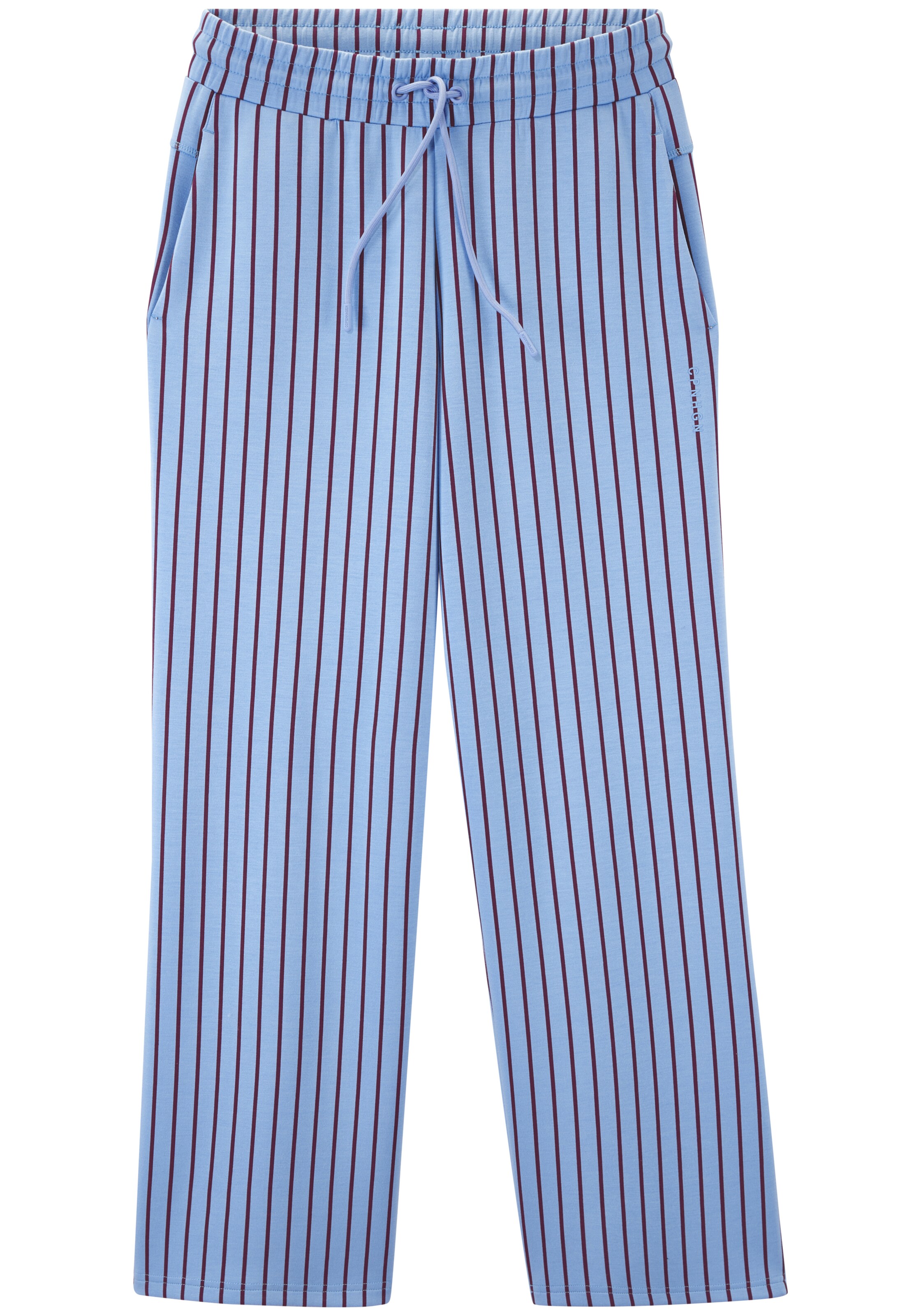Copenhagen Studios Pantalon en 32-34 en bleu clair / bordeaux, Vue avec produit