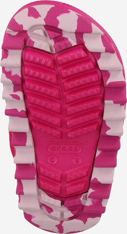 Bottes de neige Crocs en rose