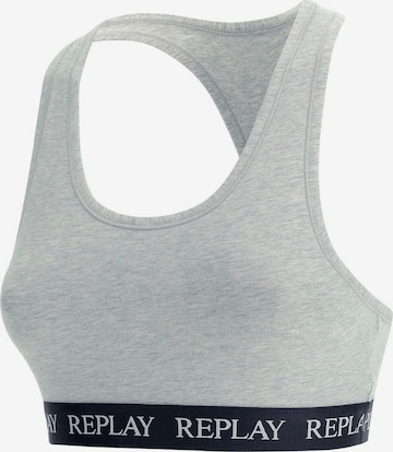 REPLAY Bralette Bra in Grey: front