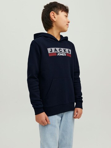 Sweat 'Corp' Jack & Jones Junior en bleu : devant