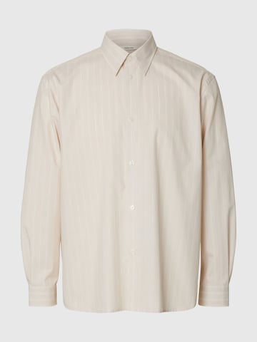 SELECTED Comfort Fit Skjorte i beige