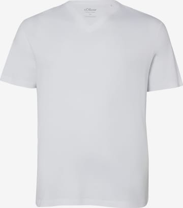 s.Oliver Men Big Sizes Shirt in White: front