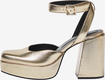Pull&Bear Официални дамски обувки в злато