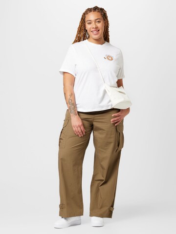 PIECES Curve - Camisa 'RIA' em branco