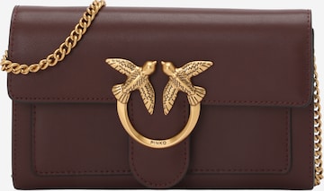 Pochette 'LOVE ONE' PINKO en marron : devant