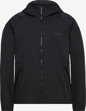 JACK WOLFSKIN Outdoorjacke 'Mahani' in Schwarz: Vorderseite