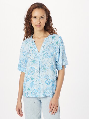 Part Two Bluse 'Petina' in Blau: Vorderseite