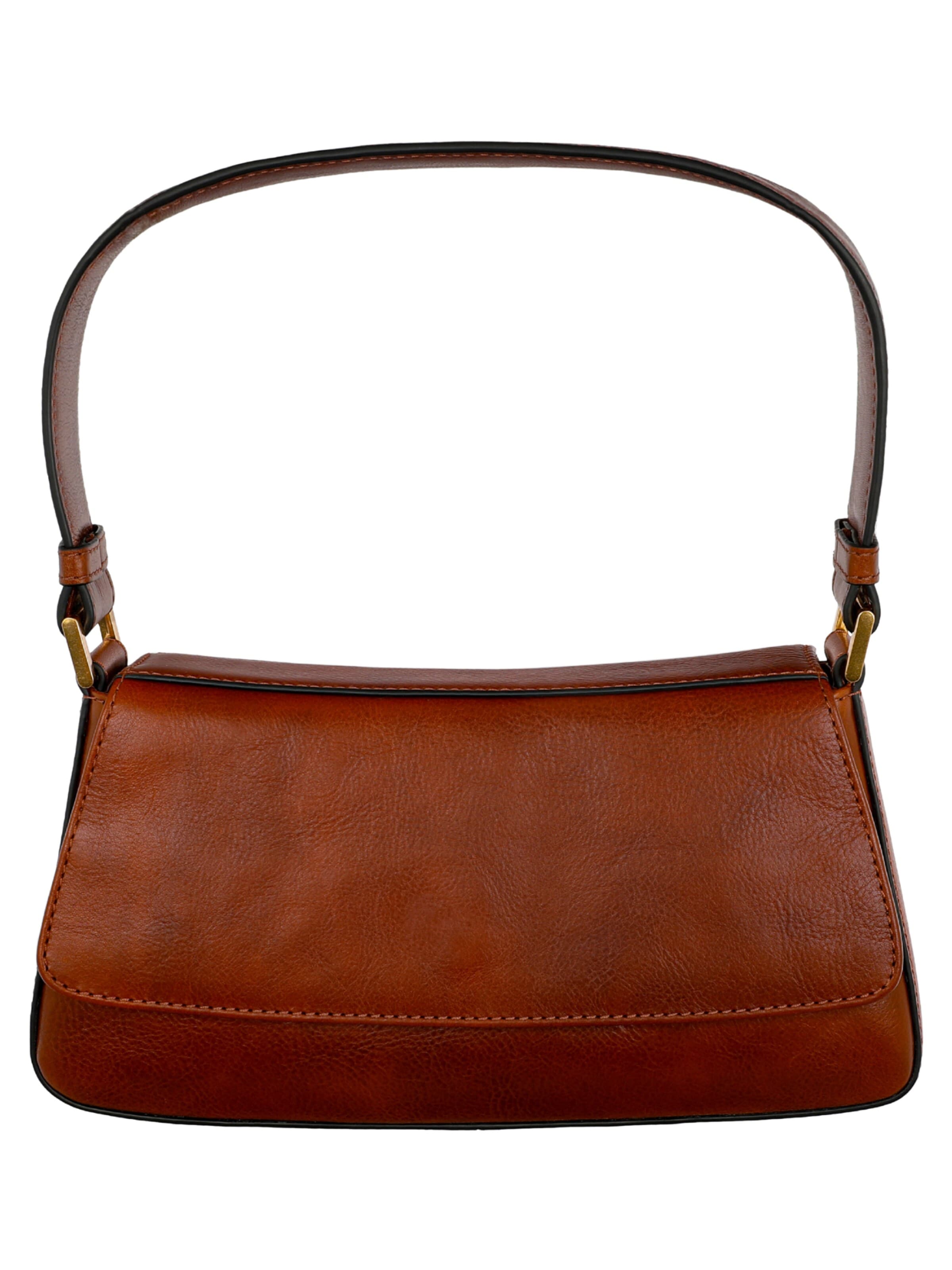 Time Resistance Handbag 'Bright Lights, Big City' in Brown: front