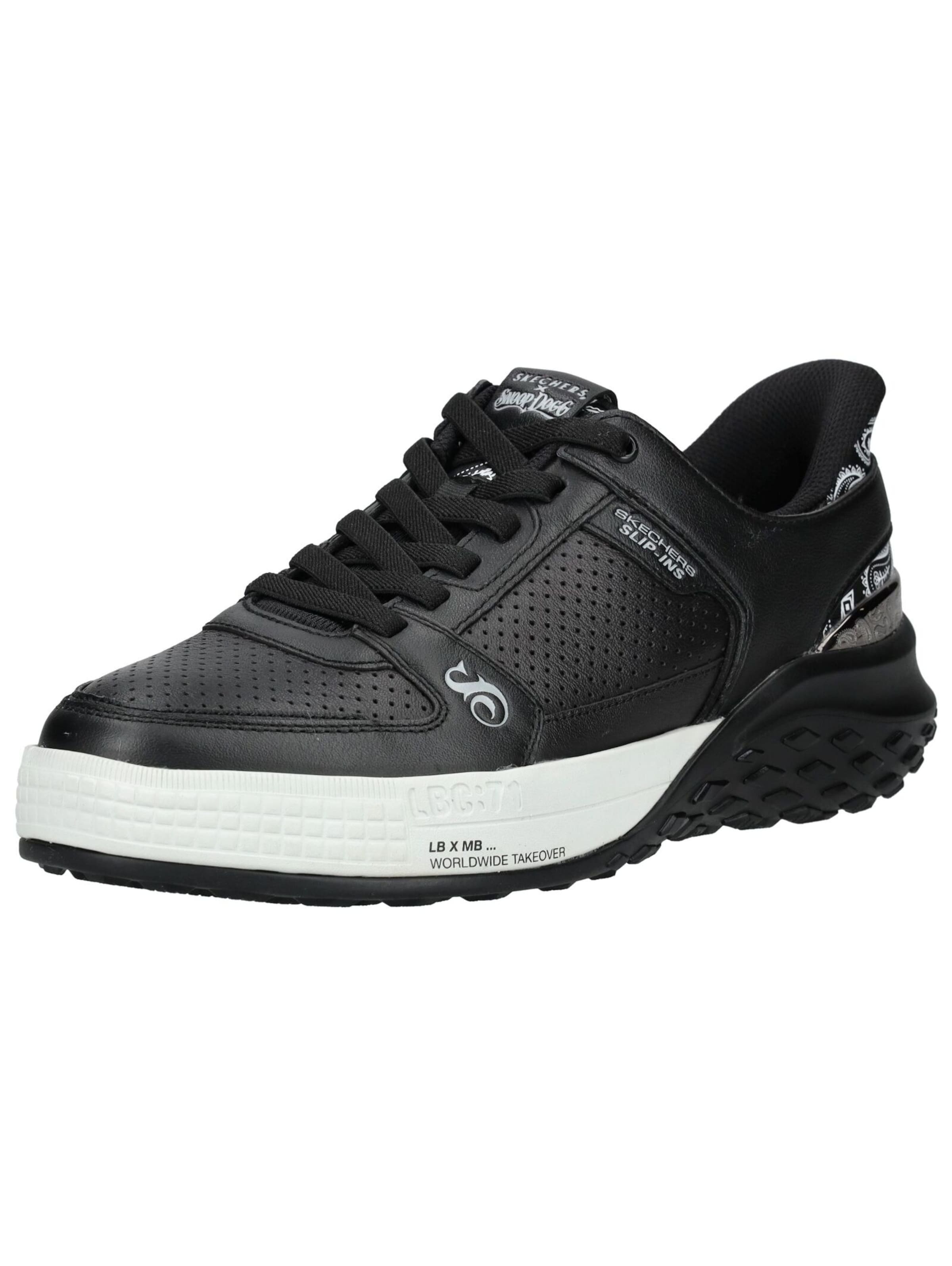 Sneaker bassa 'Snoop Dogg' di SKECHERS in nero: frontale