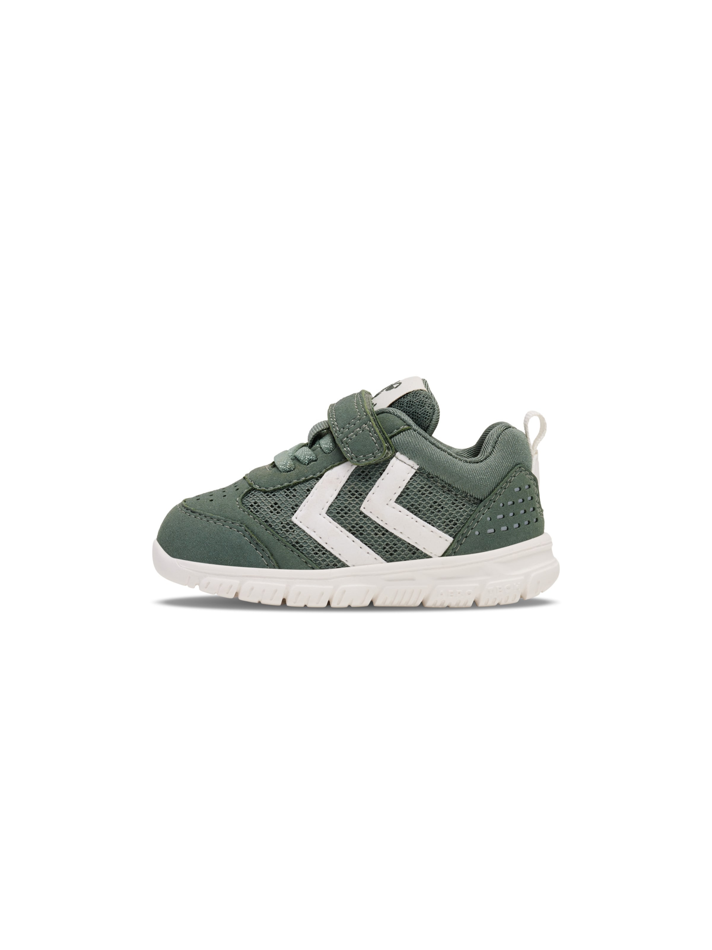 Hummel Sneakers in Groen: voorkant