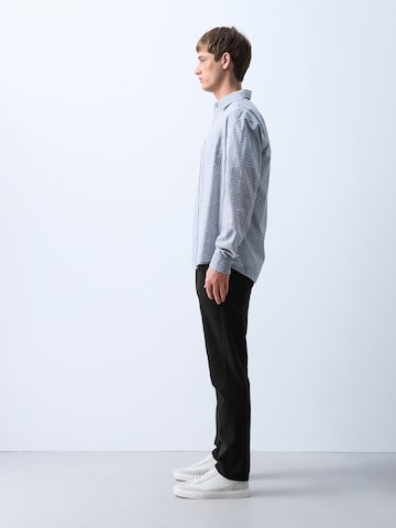 Next Slimfit Lærredsbukser i sort