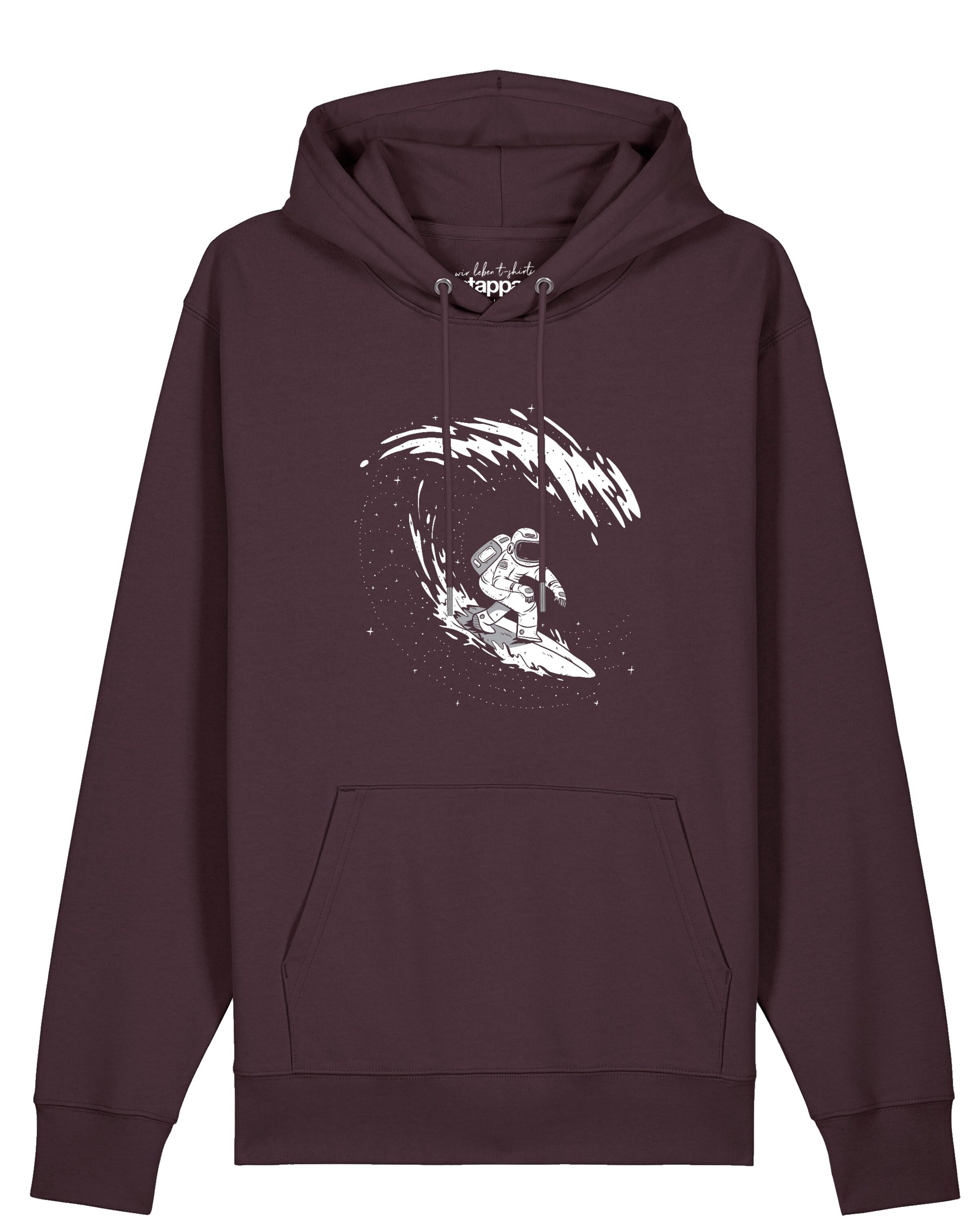 Sweat-shirt 'Surfing Spaceman' Watapparel en rouge : devant