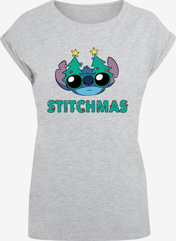 ABSOLUTE CULT Shirt 'Lilo And Stitch - Stitchmas Glasses' in Grey: front