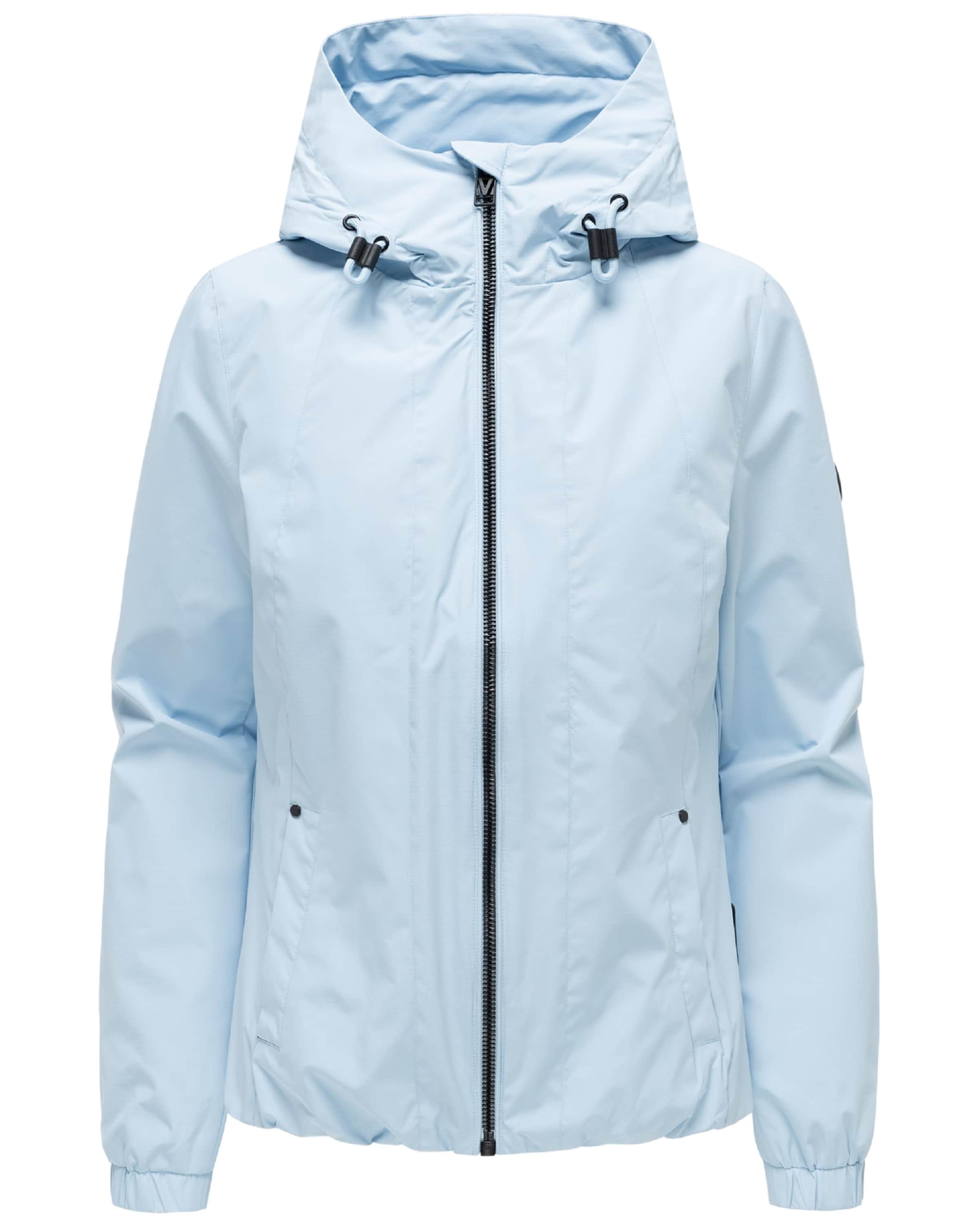 MARIKOO Between-season jacket 'Yoshikoo 16' in Blue: front