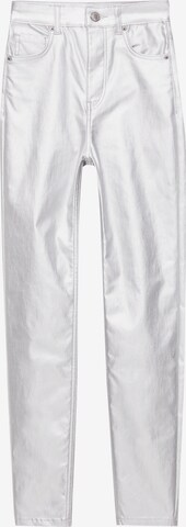 Skinny Pantaloni di Pull&Bear in argento: frontale